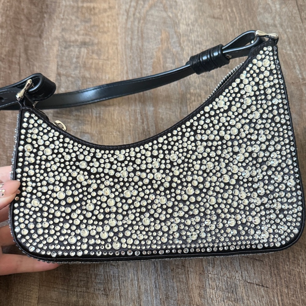 Aupen Vintage Miracle Ice Crystal-Embellished Shoulder Bag - Picture 5 of 5